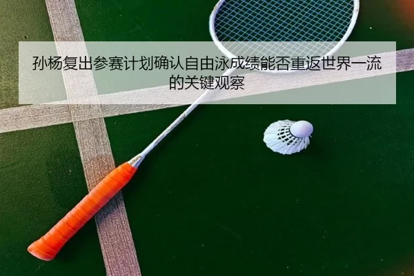 孙杨复出参赛计划确认自由泳成绩能否重返世界一流的关键观察